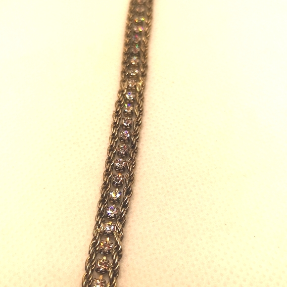 Vintage 1970's Swarovski crystal tennis bracelet - Picture 5 of 6